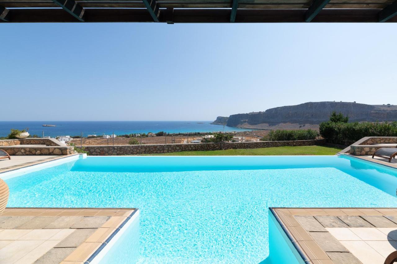 Villa Athena With Private Pool And Seaview Líndos