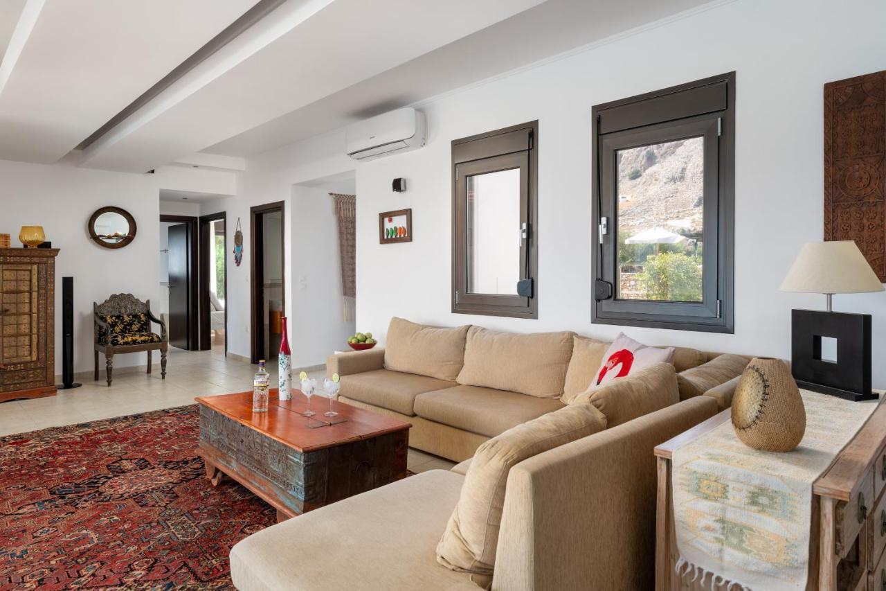 Athena With Private Pool And Seaview Villa Líndos